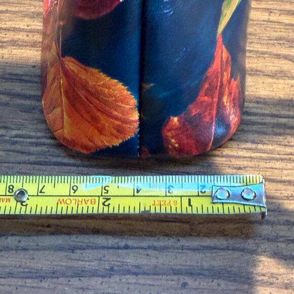 Patricia Nash Navy & Leaf Print Leather Crossbody - Like-New - So Pretty! - Picture 11 of 13